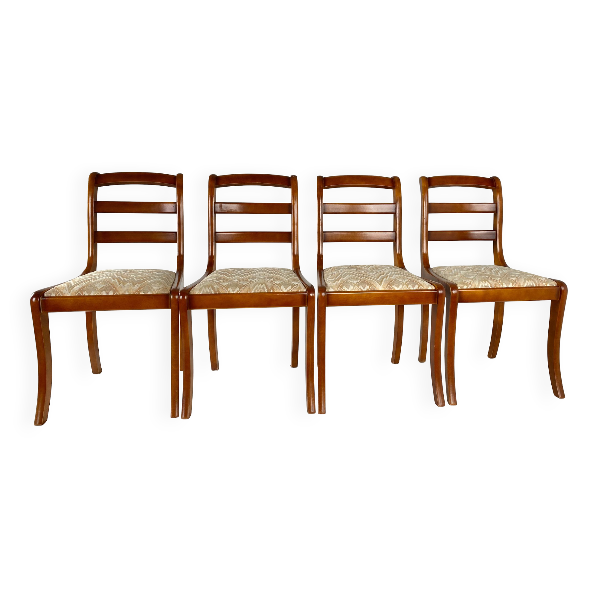 4 solid wood chairs