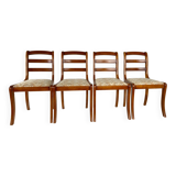 4 solid wood chairs