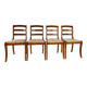 4 solid wood chairs