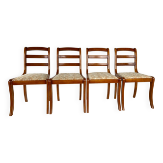 4 solid wood chairs