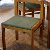 4 Musterring solid oak chairs, 1970