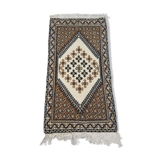 Tapis kilim berbère fait main 100% laine 67x124cm