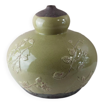 Old large vase / pot, ceramic, Jean Massier, from Vallauris