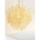 Contemporary Modern Sanded Champagne "Rondini" Murano Chandelier by Simoeng