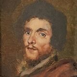 Painting oil on panel 18th century