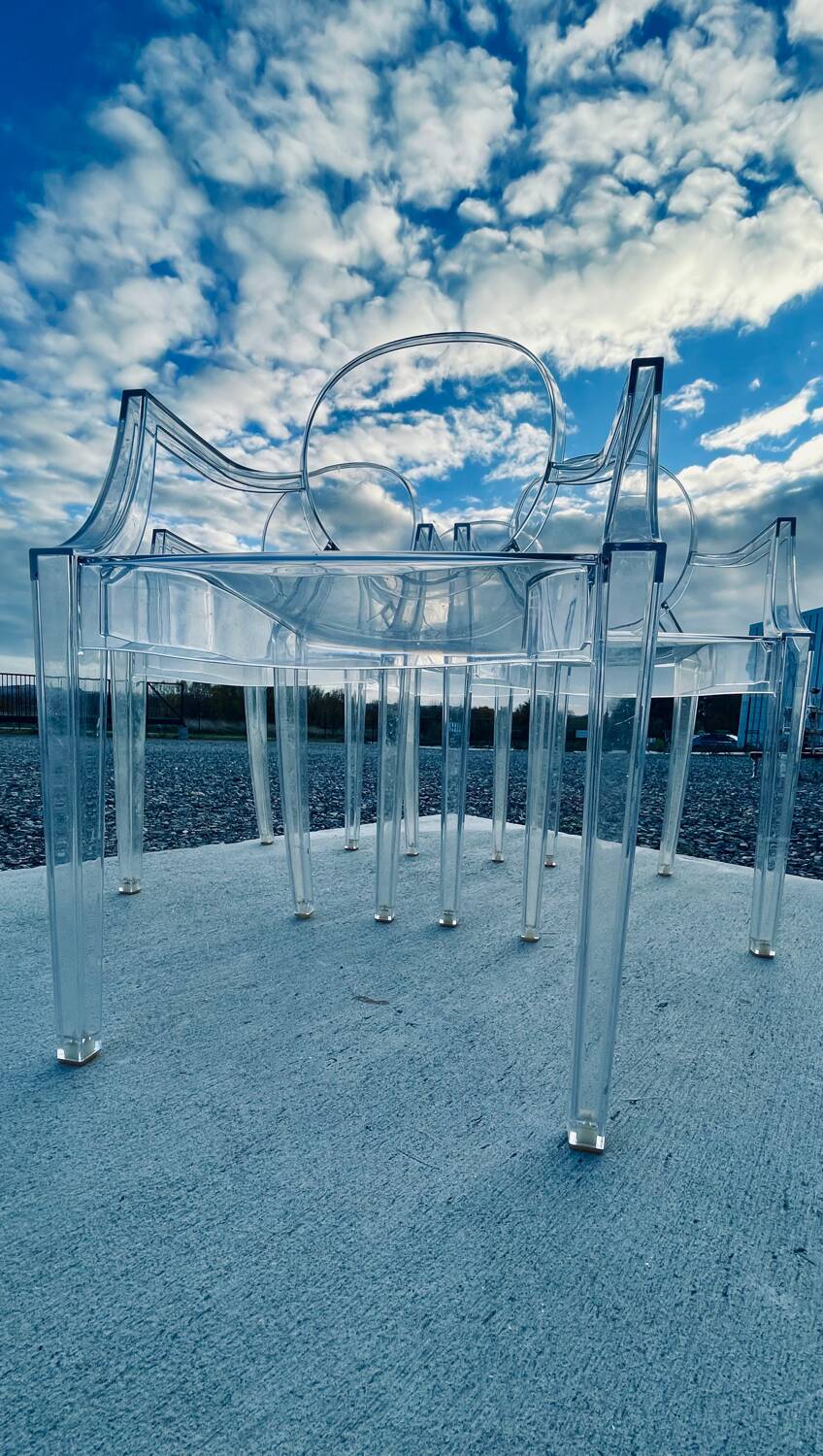 4 Starck Louis Ghost chairs