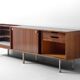 Rare mid-century sideboard bar unit in teak by Belform, 1960