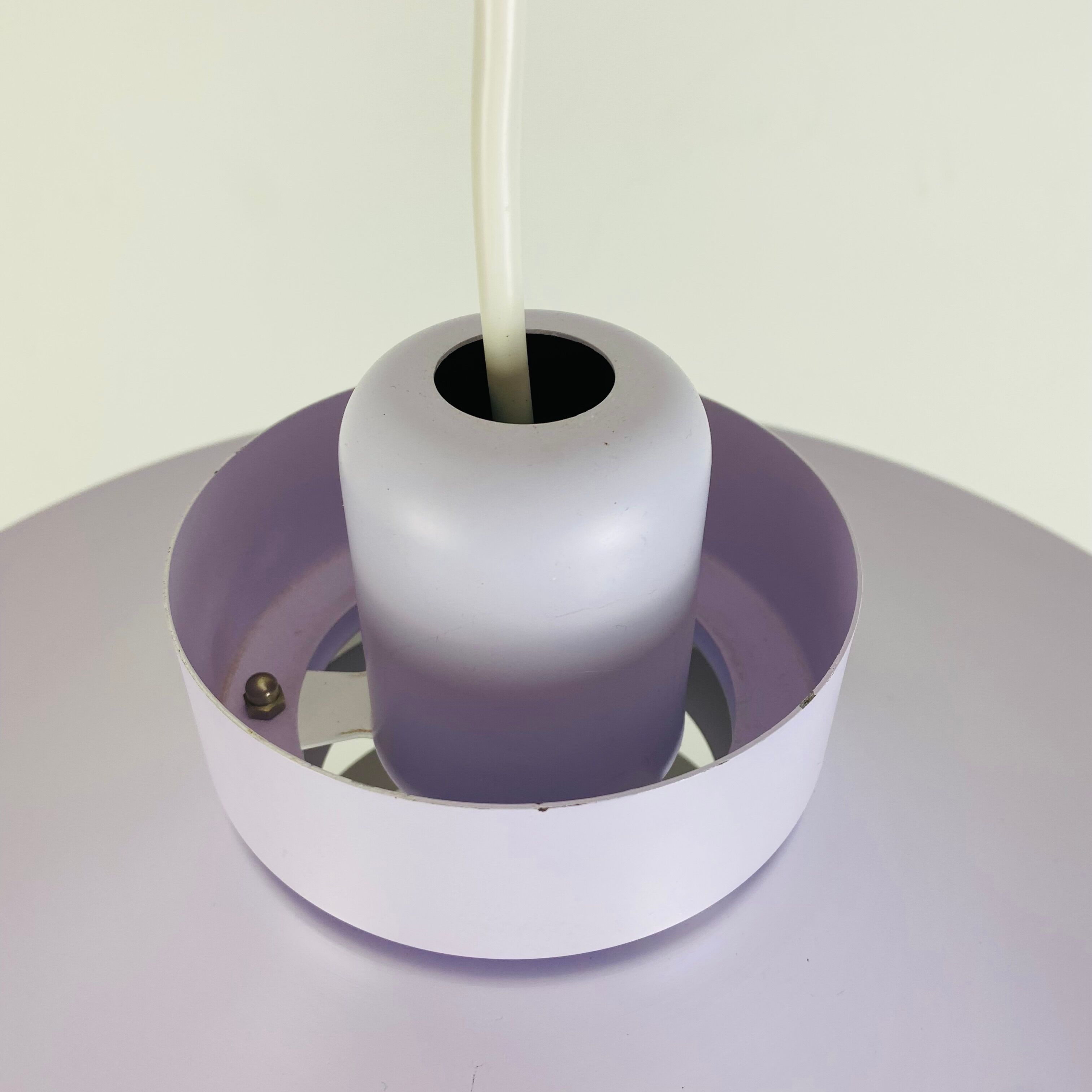 Scandinavian pendant lamp Horn 755 60s space age purple