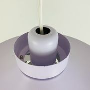 Scandinavian suspension lamp Horn 755 from the 1960s space age in mauve.