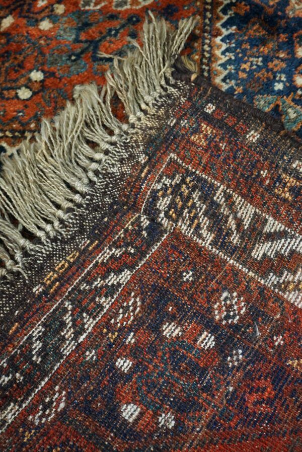 Colorful oriental carpet knotted by hand 190x130cm