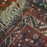 Colorful oriental carpet knotted by hand 190x130cm