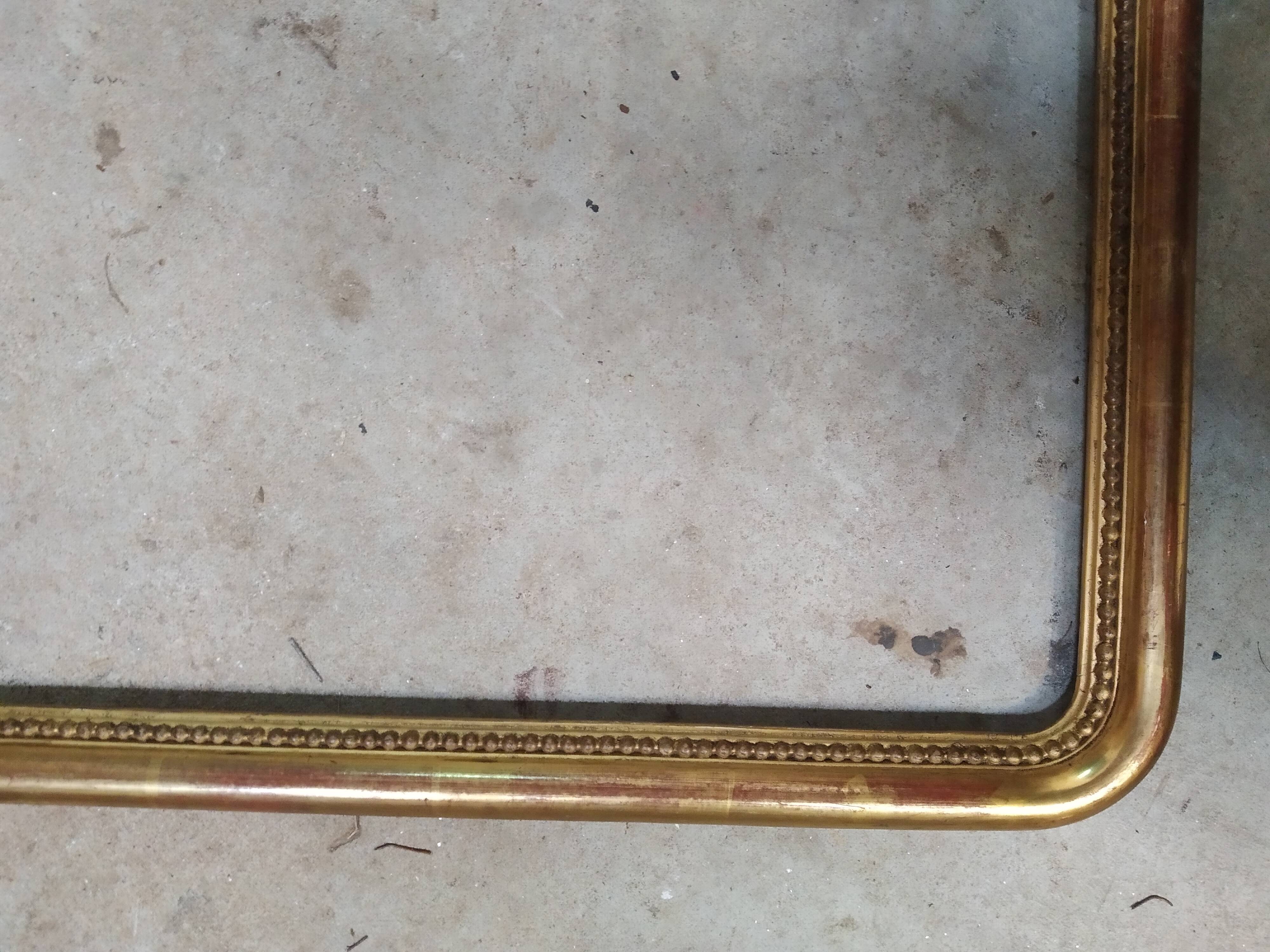 old frame napoleon III foliage 50 cm x 40 cm gilded wood