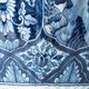 Dutch Chinoiserie Table Lamp, Blue and White Delft, by Makkum, with a New Coral Silk Shade