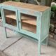 Parisian buffet patine celadon green and bluish grey