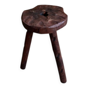 tabouret vintage en bois