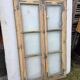 Old fir window with frame (one opening pane)