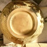 Old brass pot cover
