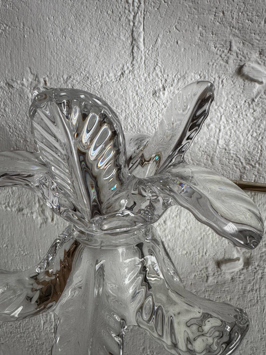 Crystal palm tree catchall, 1970s