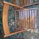 Vintage wooden folding chairs
