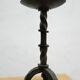 Vintage wrought iron brutalist candle holder
