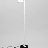 Halogen lamppost Prisma Tecno gradable lacquered white 1980