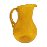 Pitcher glass Biot amber