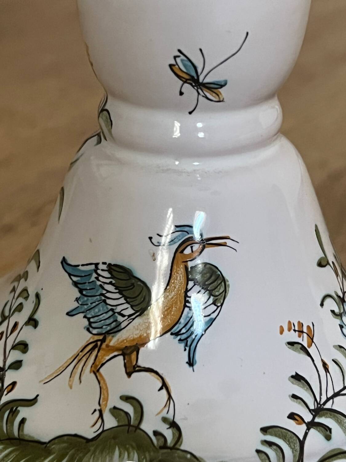 Vintage candle holder made by Lallier in Moustier
