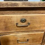 Old oak workshop drawer unit