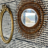 Rattan mirror 1960 48x60cm