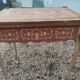 Antique game table in Louis XVI style with marquetry.