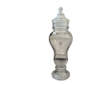 Bonbonnière en verre apothicaire vintage signée gien france