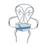 Iron garden chair