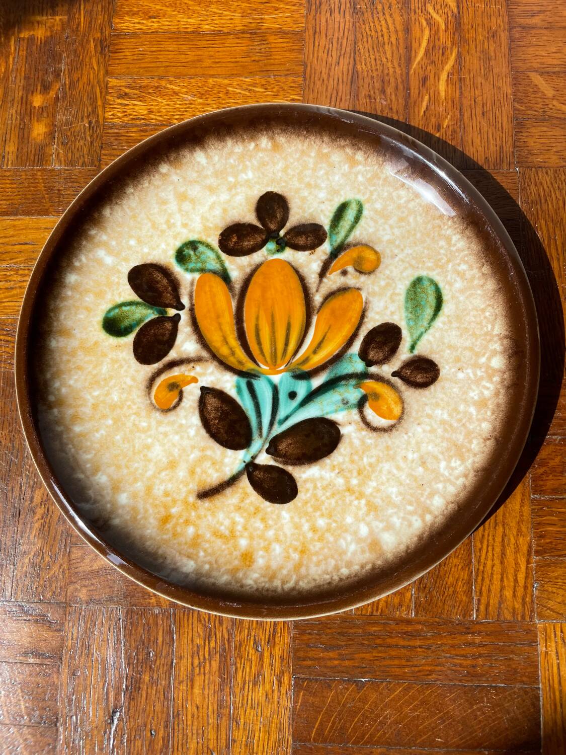 Set of 12 plates from the Boch La Louvière Corfu vintage collection