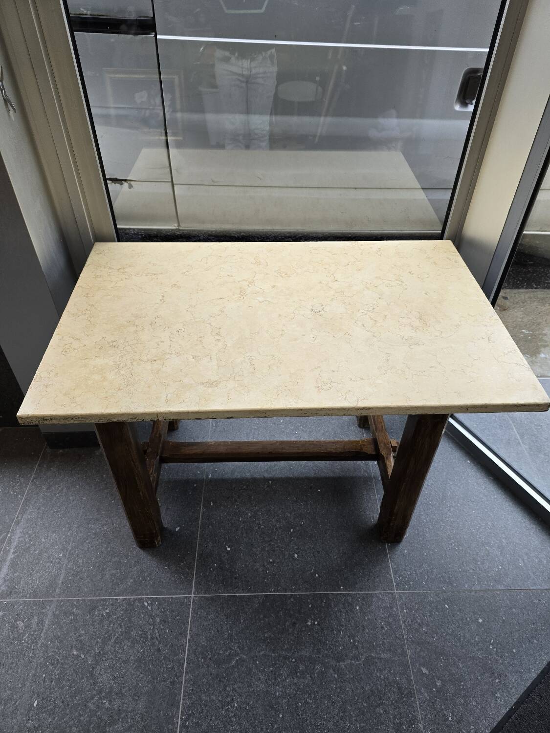 Small farm table with granite top
