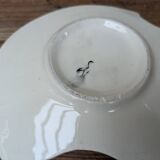 Hand painted ceramic empty pocket plate with flower pattern