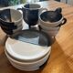 Set of 6 coffee/tea cups with sugar bowl - Vallauris