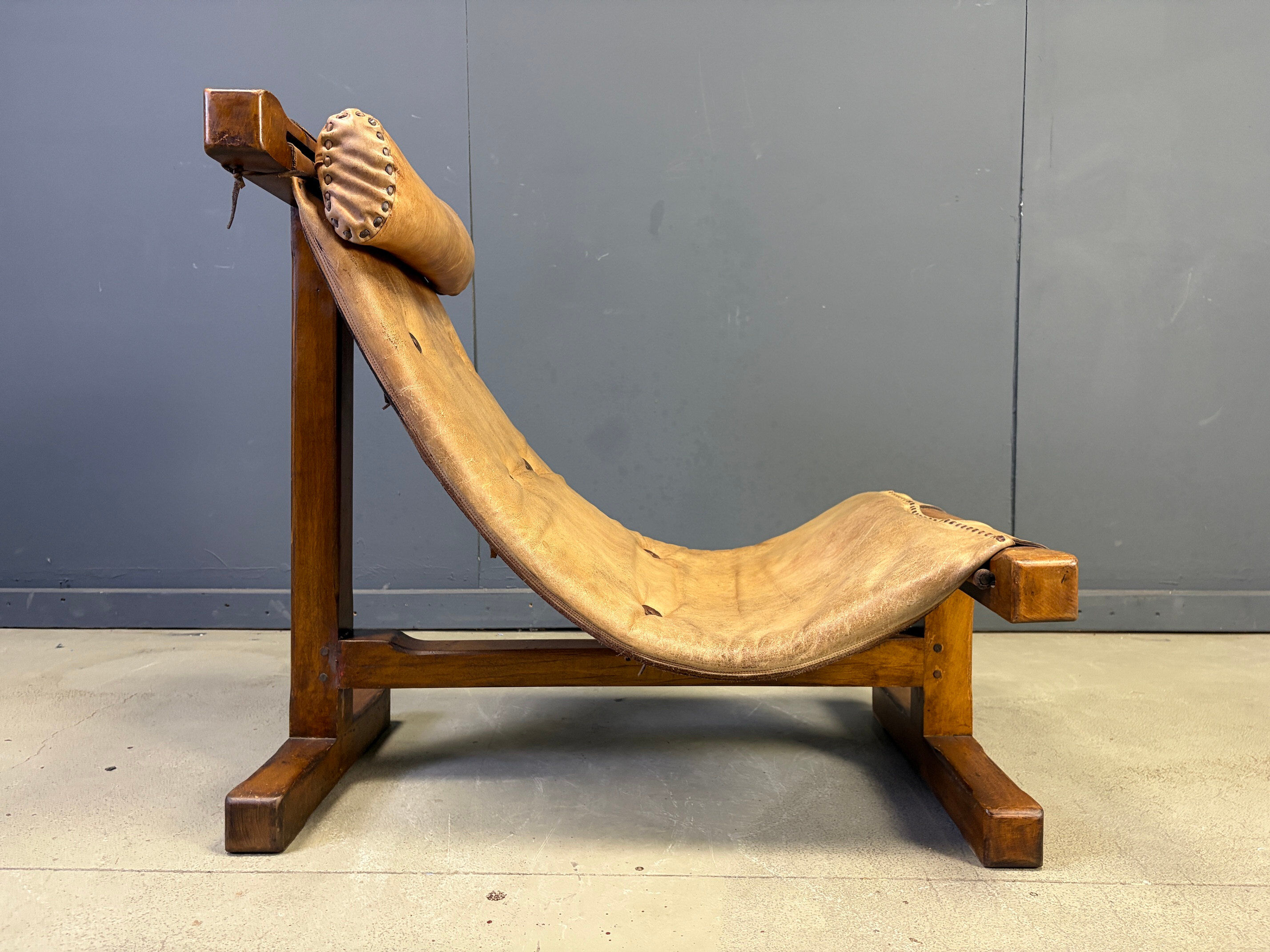 Vintage brutalist Brazilian easy chair, 1960s