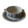 Villeroy and Boch. Cadiz model. Porcelain bowl with handle and its saucer. Design.