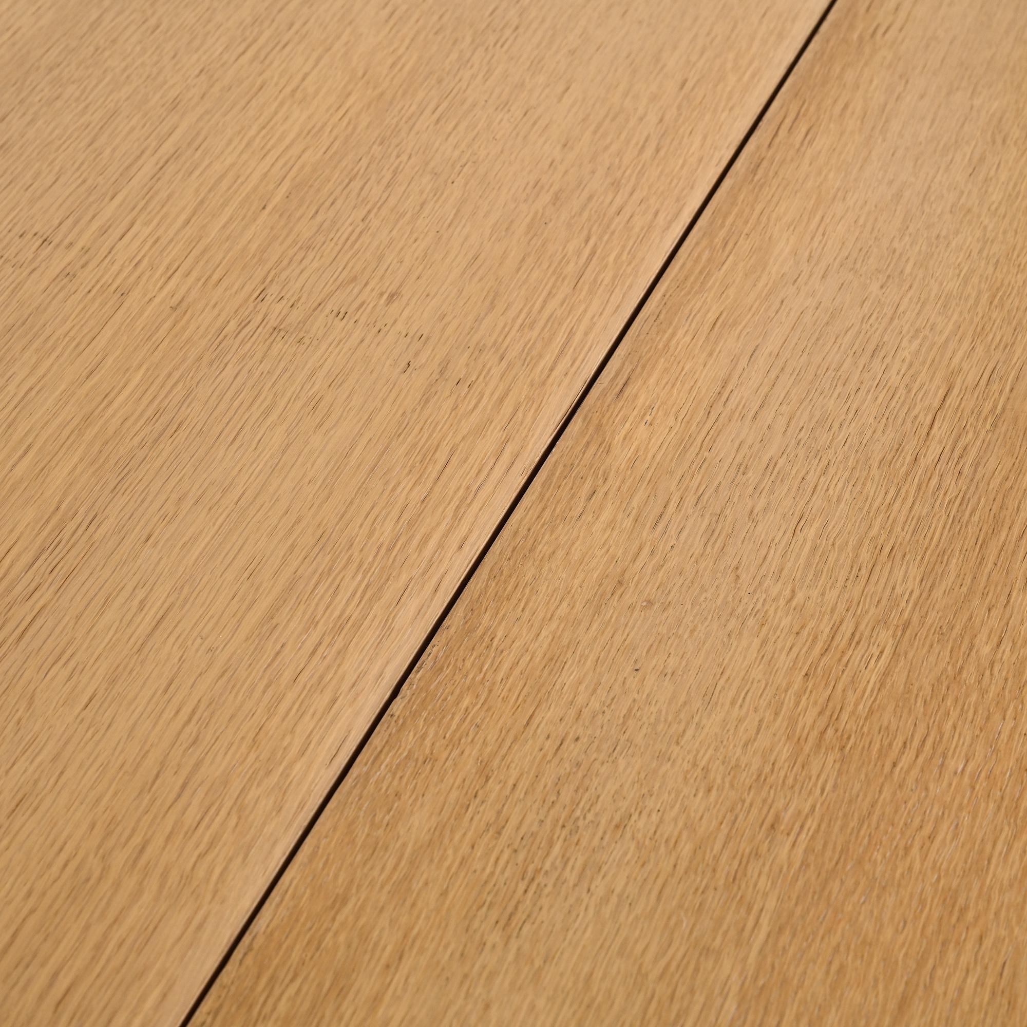 Console extensible dining table in cerused wood, 20th century