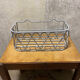 Gray wrought iron shelf
