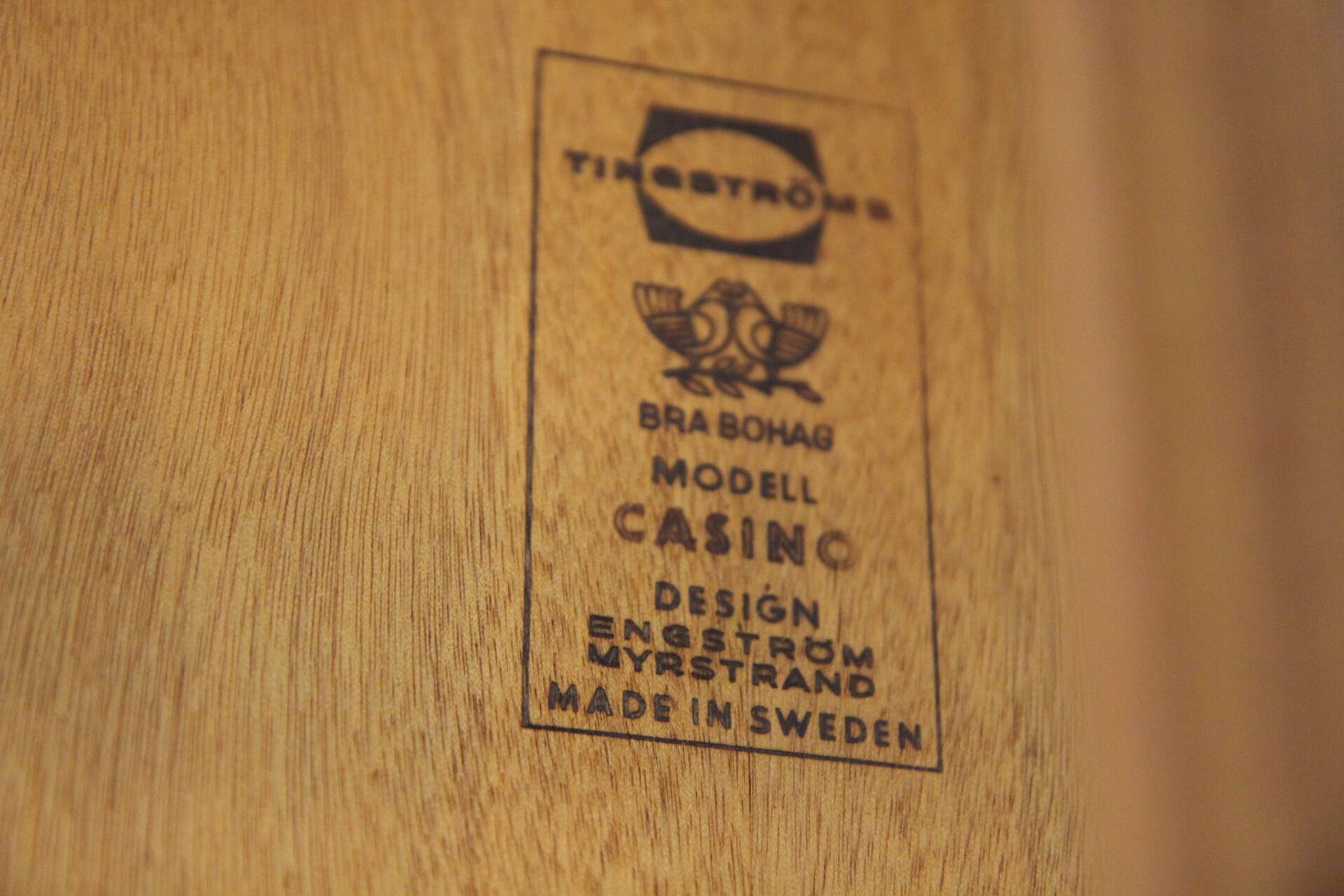 "Casino" side table in teak, Engström & Myrstran, Sweden, 1960
