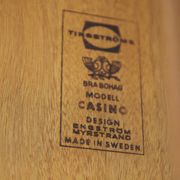 "Casino" side table in teak, Engström & Myrstran, Sweden, 1960