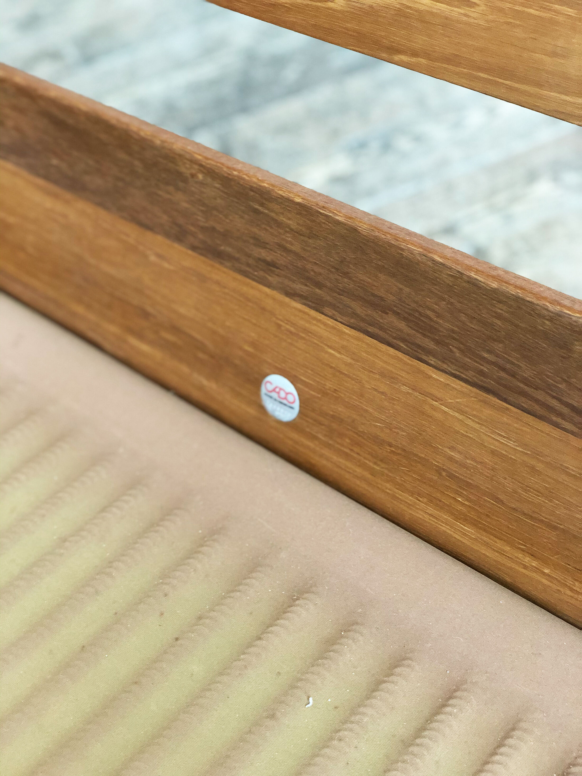Mid-century modern teak sofa, senator series by Ole Wanscher for Cado