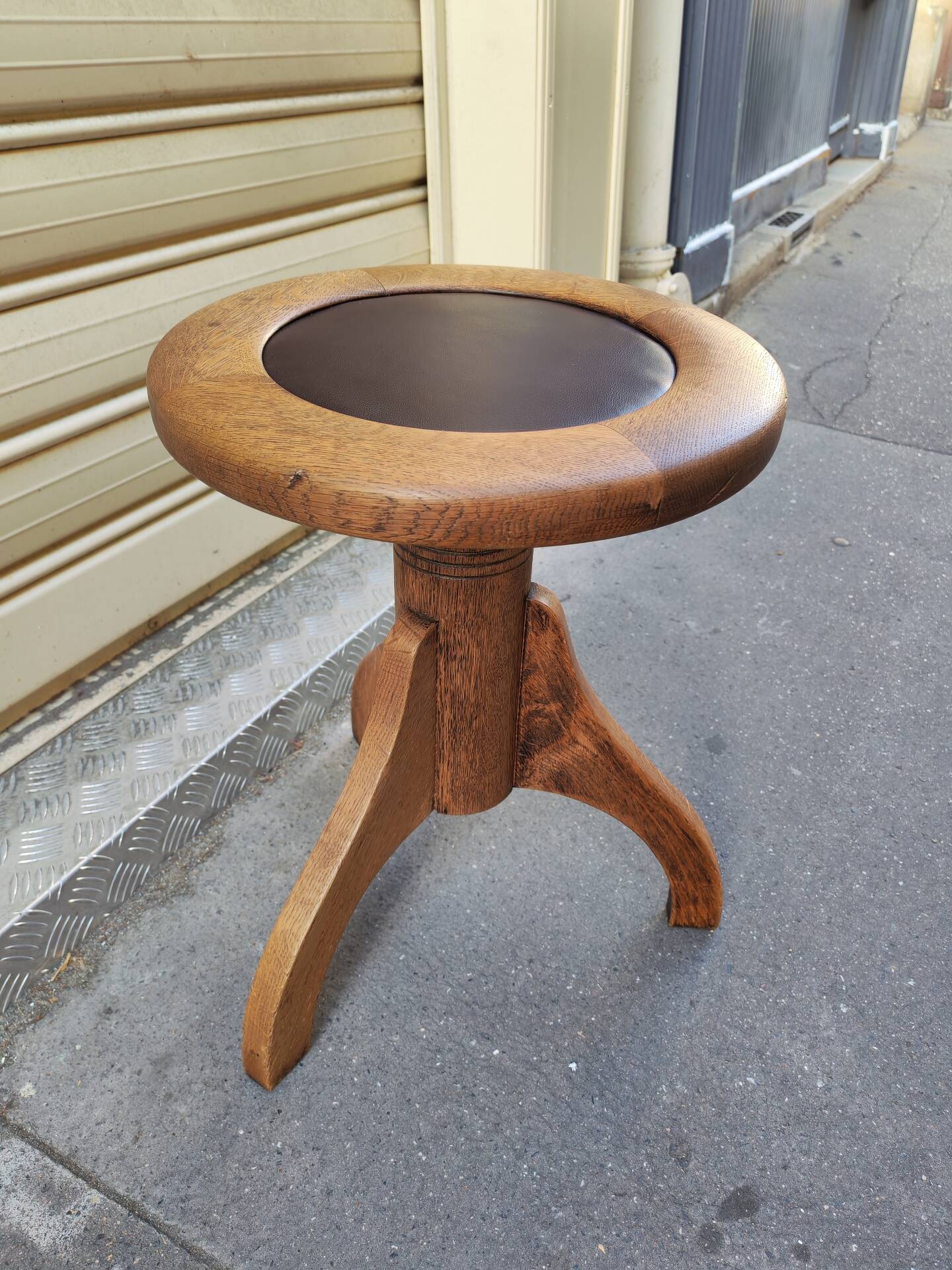 Tabouret de musicien Art Déco 1930
