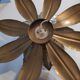 Wall light gold metal sheets