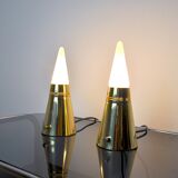 Pair of Venini Pyramidal Lamps 1970