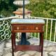 Small console in mahogany and gilded bronze, Louis XVI style. 19th century period.