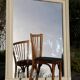 XXL white rectangular mirror 1565mm