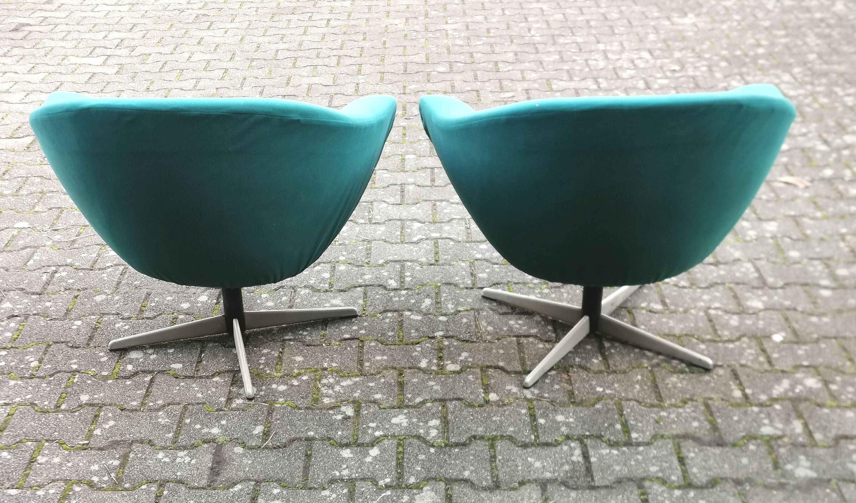 Egg swivel chairs by Carl Eric Klote, Sweden 1960