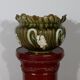 Cache-pot en faïence barbotine, art nouveau – 1920